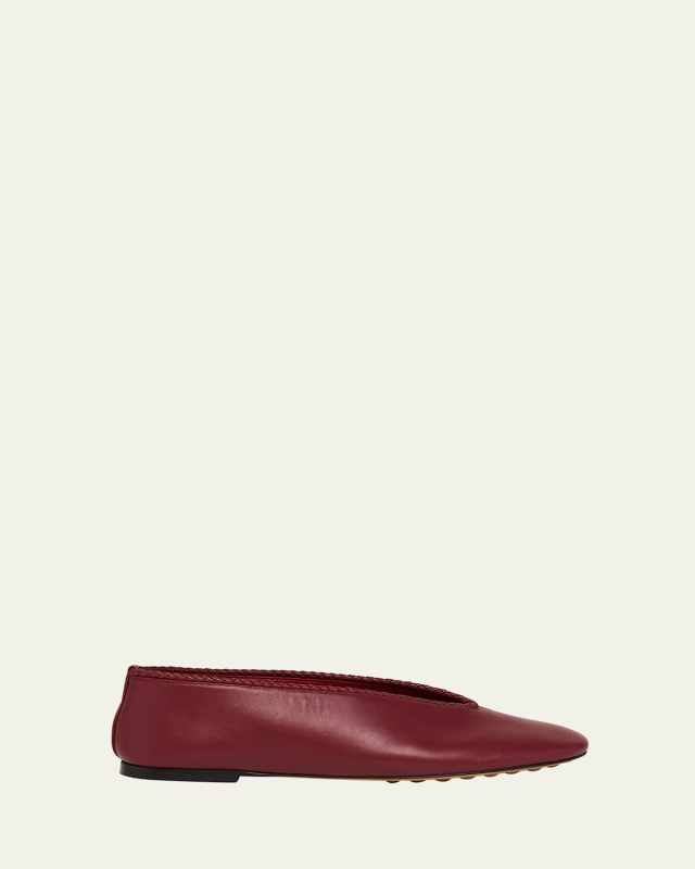 Lagoon Nappa Leather Ballerina Flats